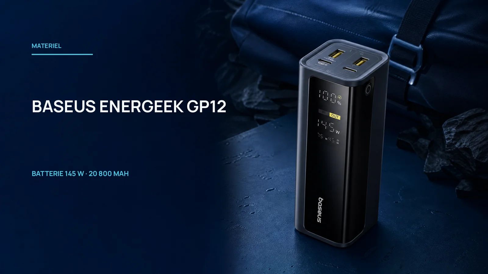 Baseus EnerGeek GP12 145W: Power and control for the traveling photographer.