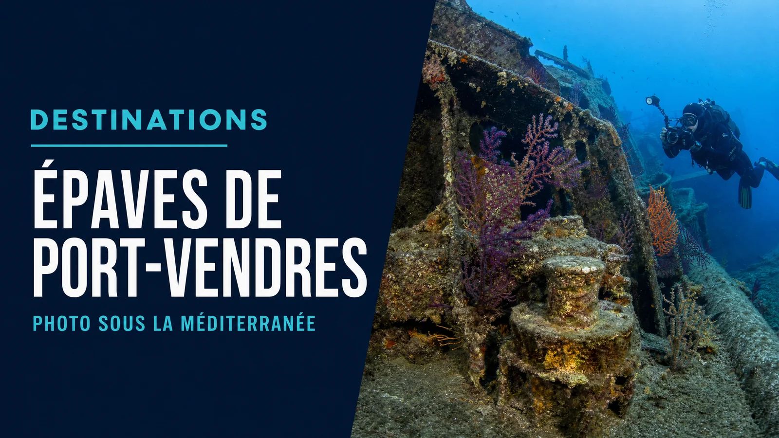 Épaves de Port-Vendres : photo sous la Méditerranée