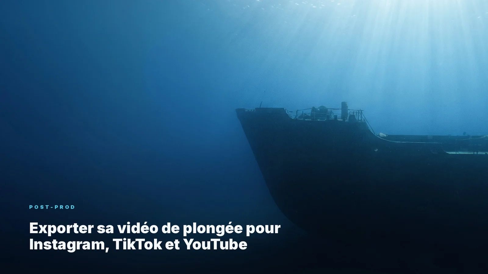 Je duikvideo exporteren voor Instagram, TikTok en YouTube