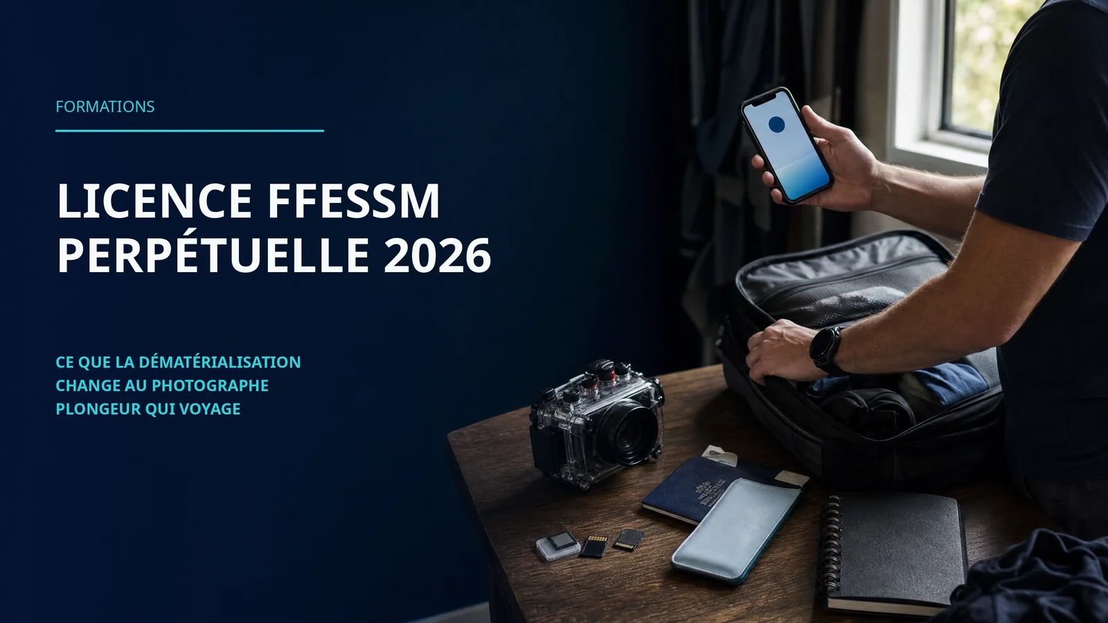 Permanente FFESSM-licentie 2026: wat de digitalisering verandert voor een fotograaf-duiker die reist