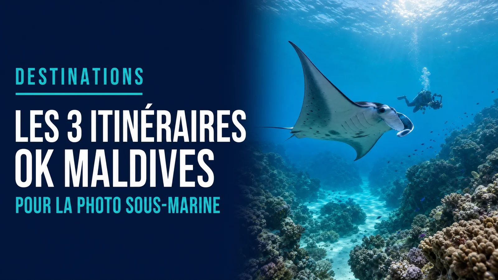 De 3 routes OK Maldives voor onderwaterfotografie