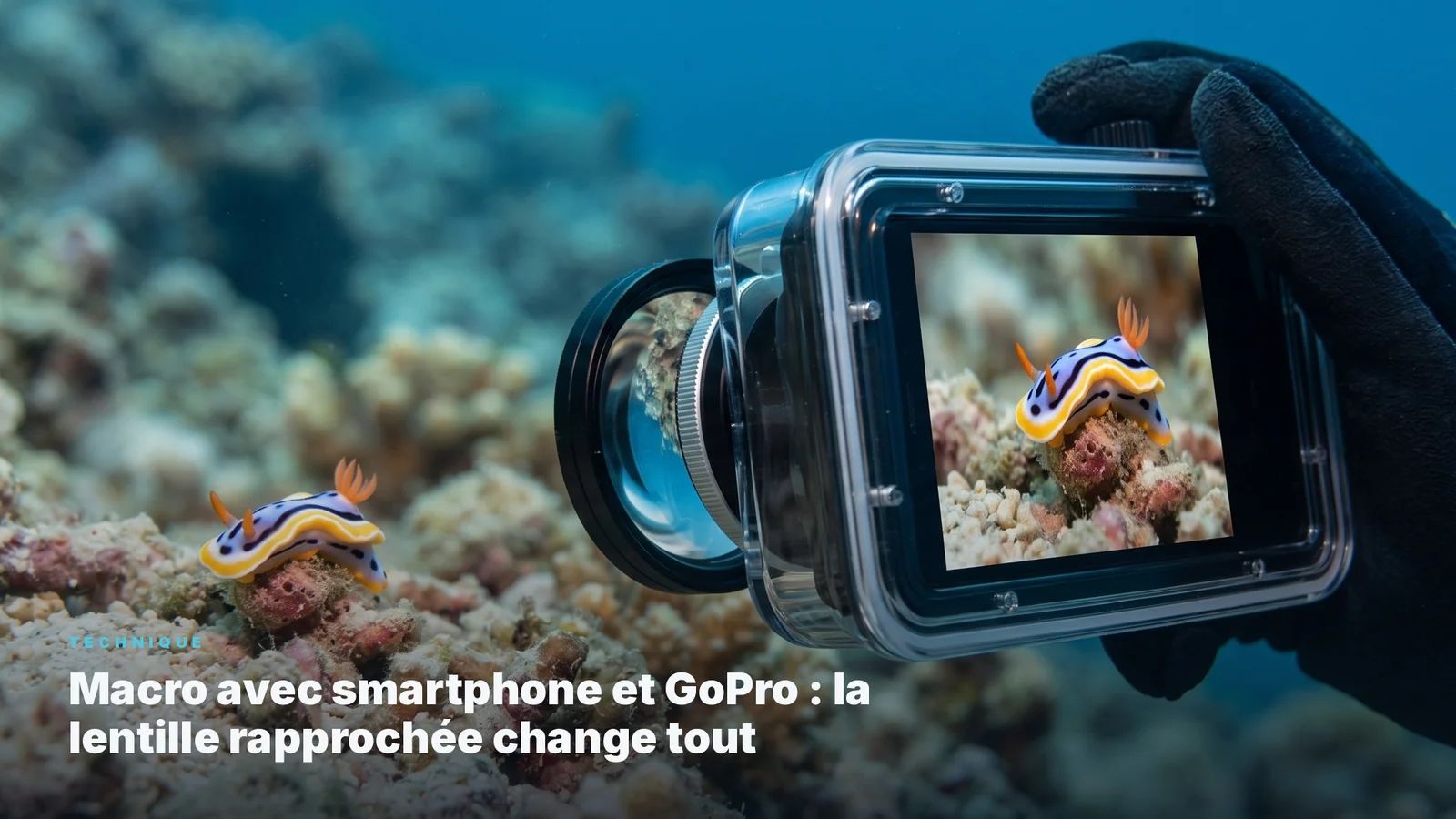 Macro avec smartphone et GoPro : la lentille rapprochee change tout