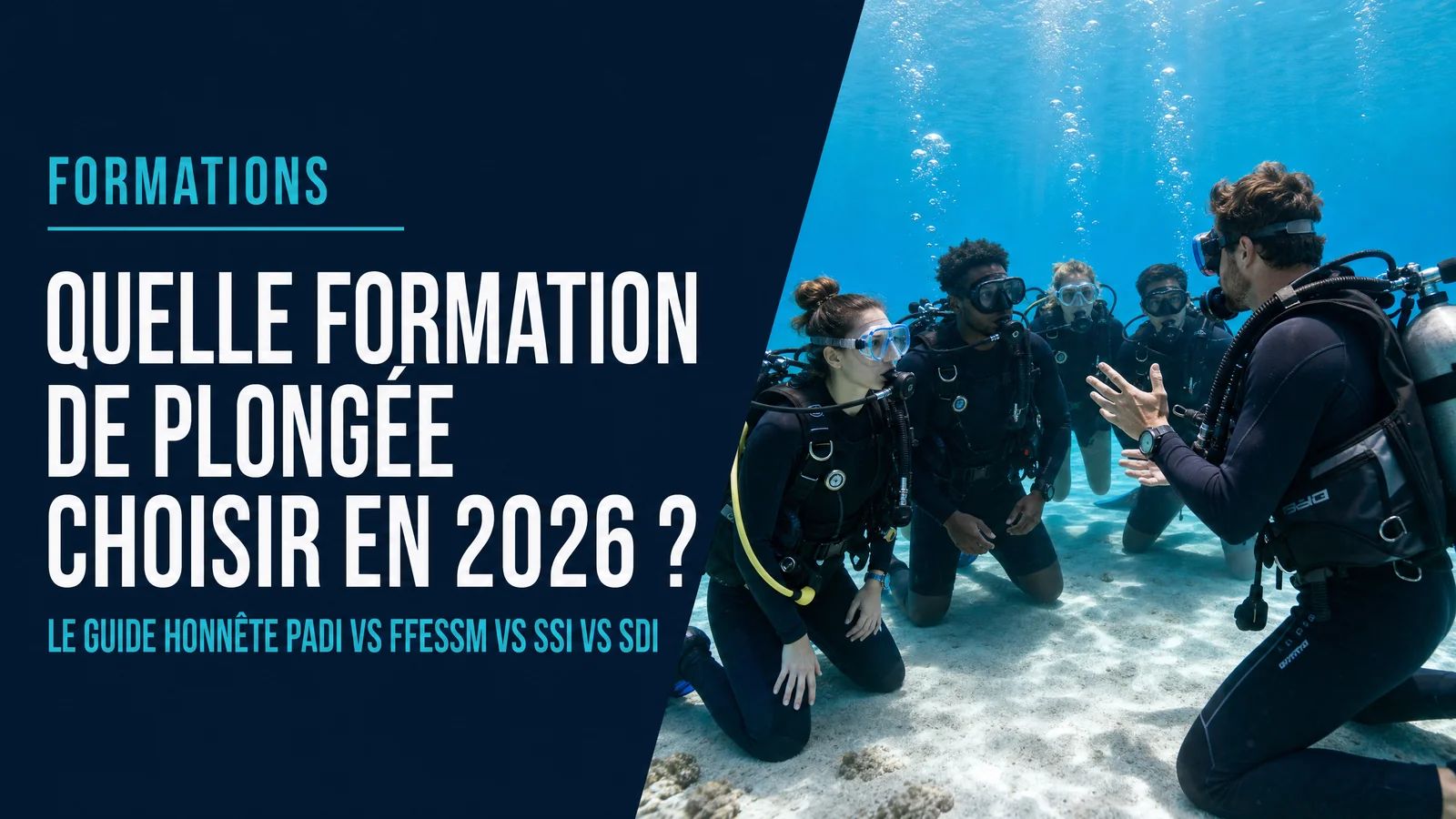 Which Scuba Diving Course to Choose in 2026? The Honest Guide: PADI vs FFESSM vs SSI vs SDI