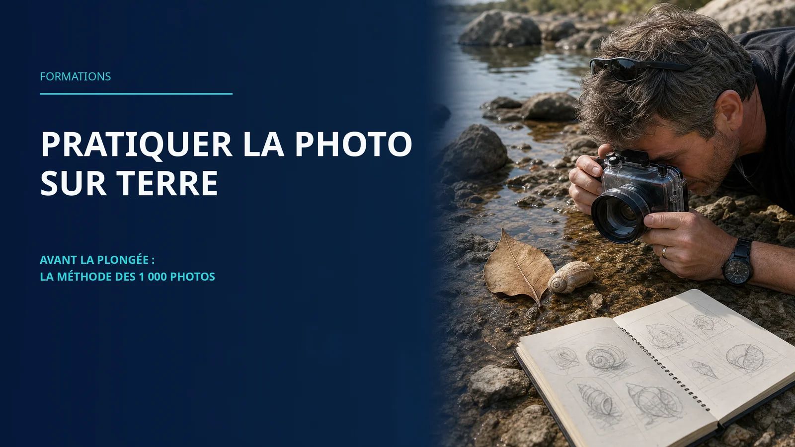 Pratiquer la photo sur terre avant la plongée : la méthode des 1000 photos