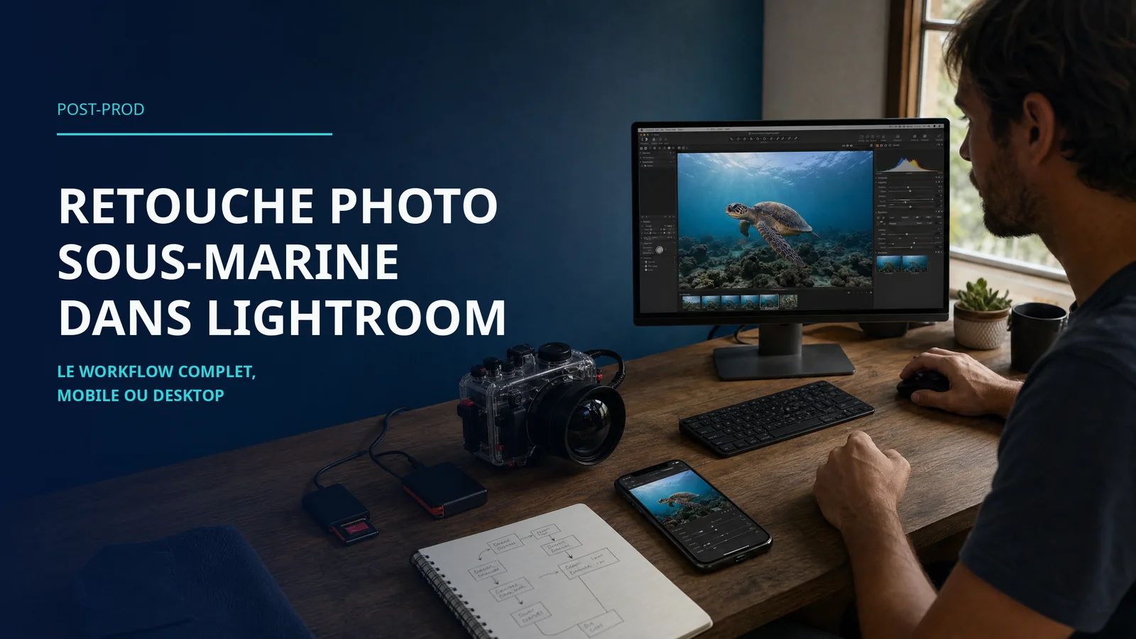 Onderwaterfoto's bewerken in Lightroom: de complete workflow, mobiel of desktop