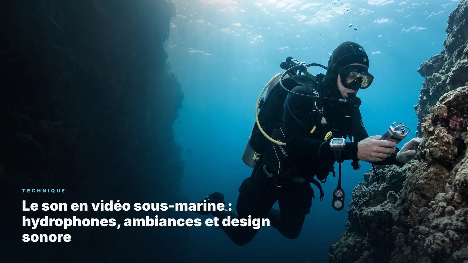 Le son en vidéo sous-marine : hydrophones, ambiances et design sonore
