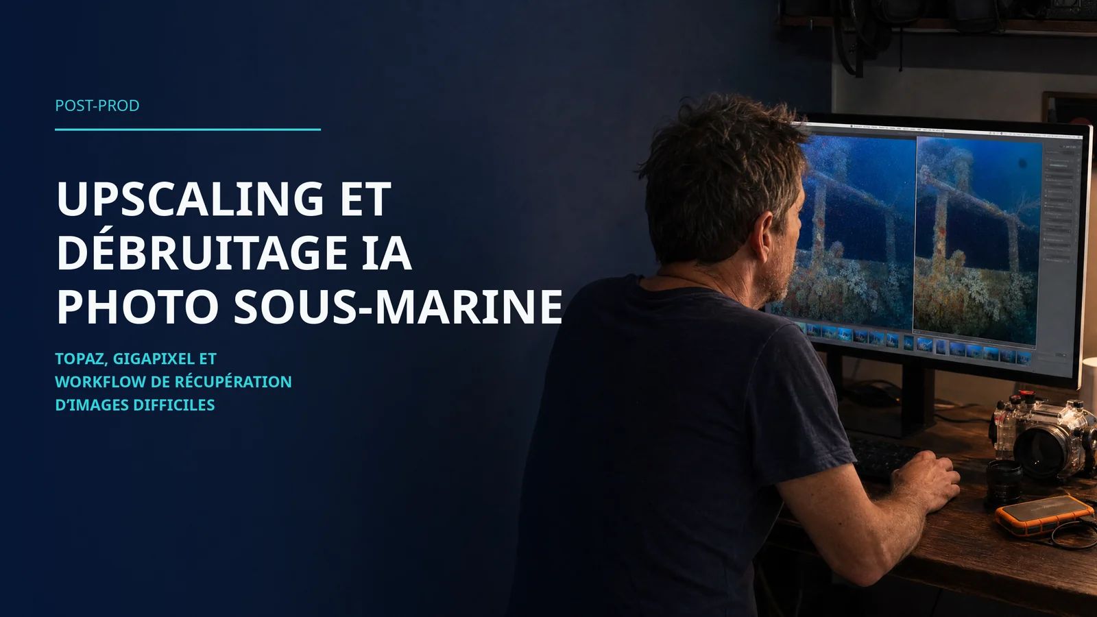 AI Upscaling and Denoising for Underwater Photography: Topaz Photo AI, Gigapixel and a Practical Recovery Workflow