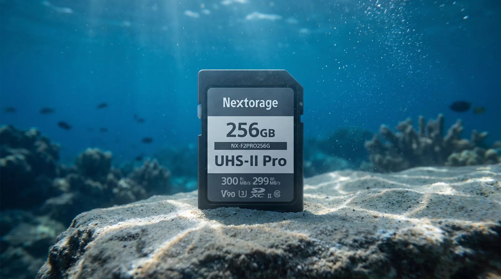 Nextorage NX-F2PRO: De stabiliteit van pSLC-technologie voor onderwaterfotografie.