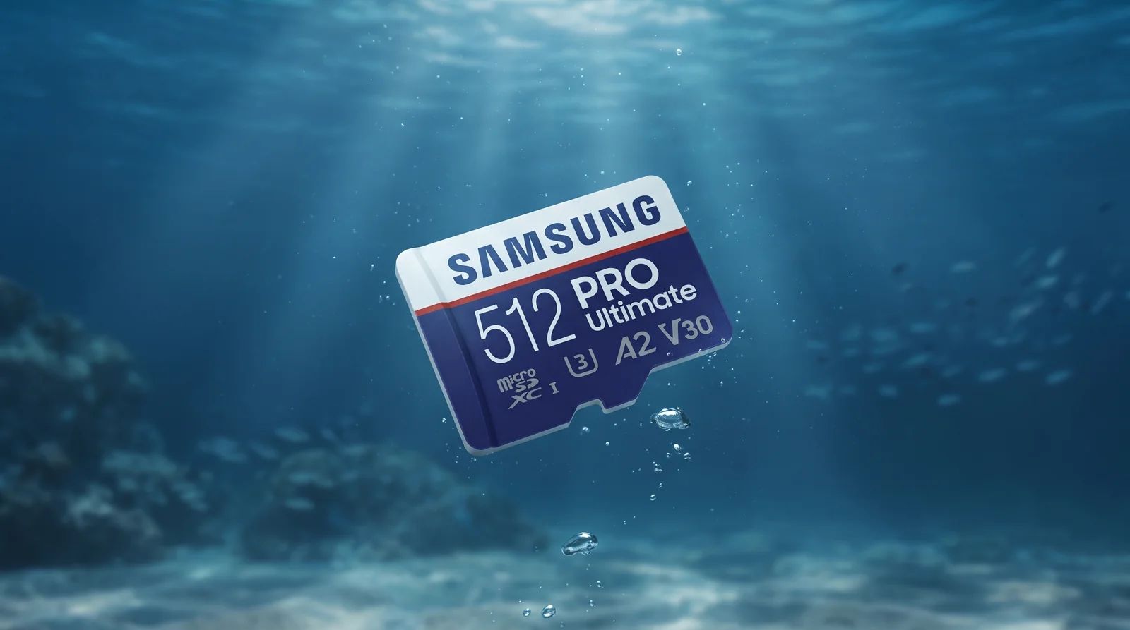 Samsung PRO Ultimate: Stability and efficiency for underwater photography.