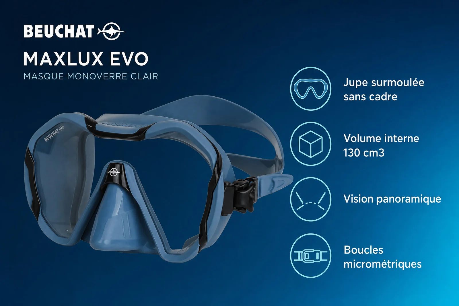 Test et Analyse Documentaire du Masque de Plongée Beuchat Maxlux Evo