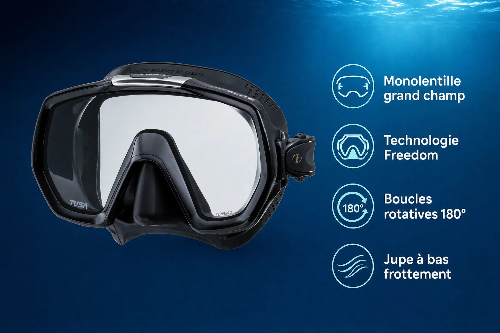 TUSA Freedom Elite M-1003 : Test, Avis et Analyse Documentaire du Masque Plongée