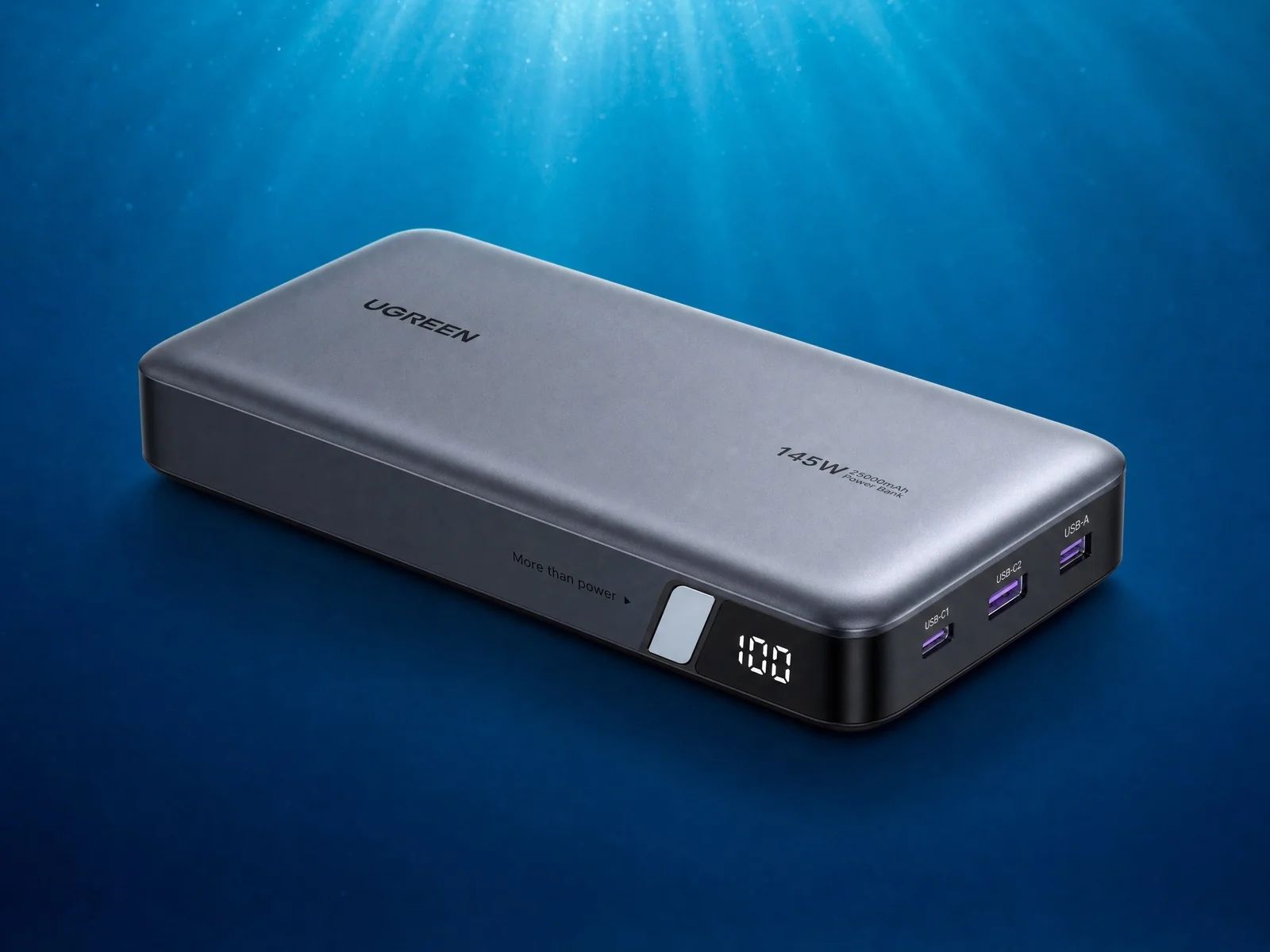 Ugreen Nexode 145W 25000mAh: een krachtbron voor de onderwaterfotograaf.