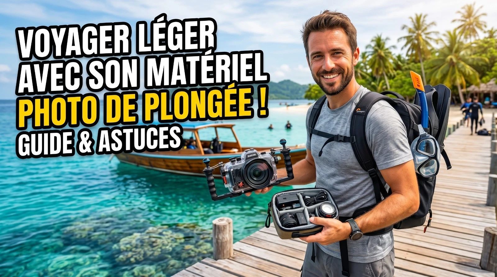 Voyager léger avec son matériel photo de plongée : ce qu'on garde, ce qu'on laisse