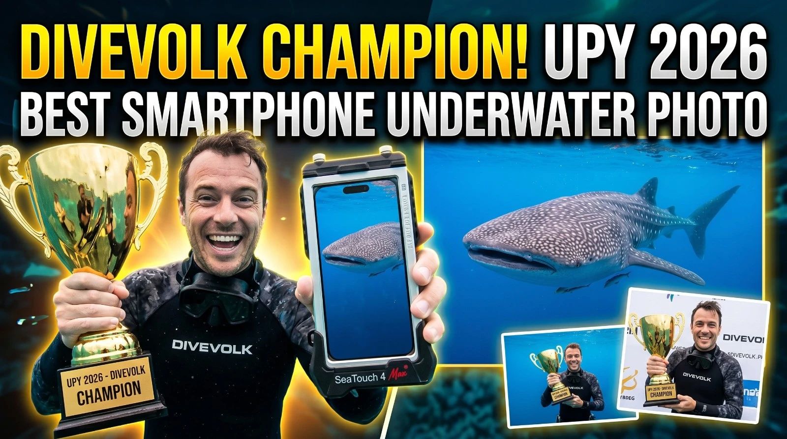 DiveVolk gagne l'UPY 2026 : photo sous-marine au smartphone