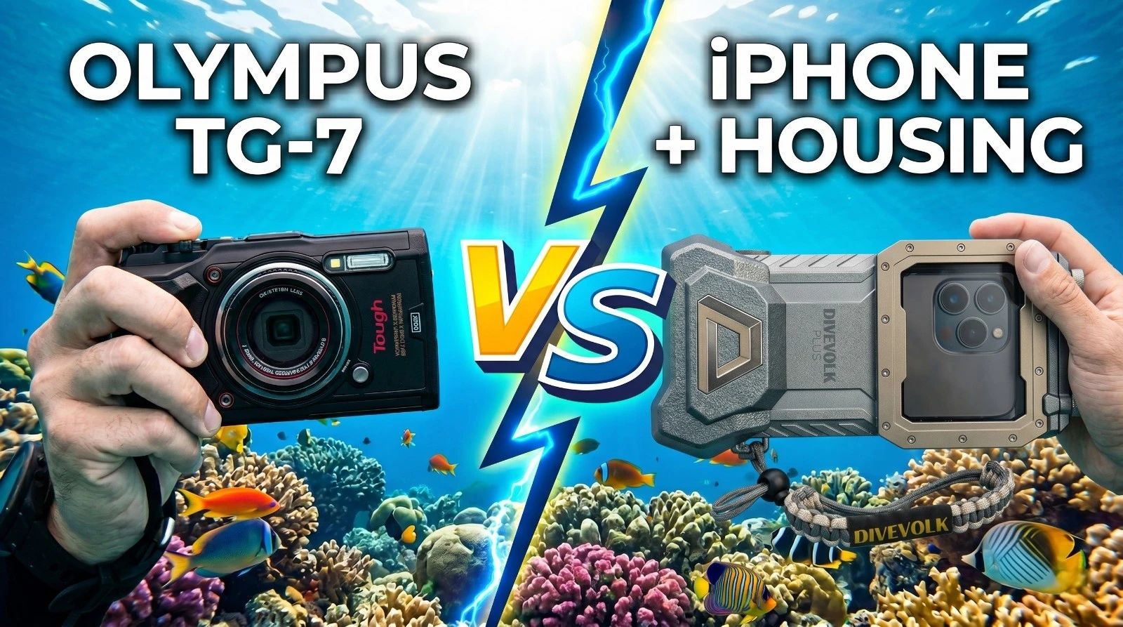Olympus TG-7 vs iPhone en caisson : le vrai comparatif pour la photo sous-marine