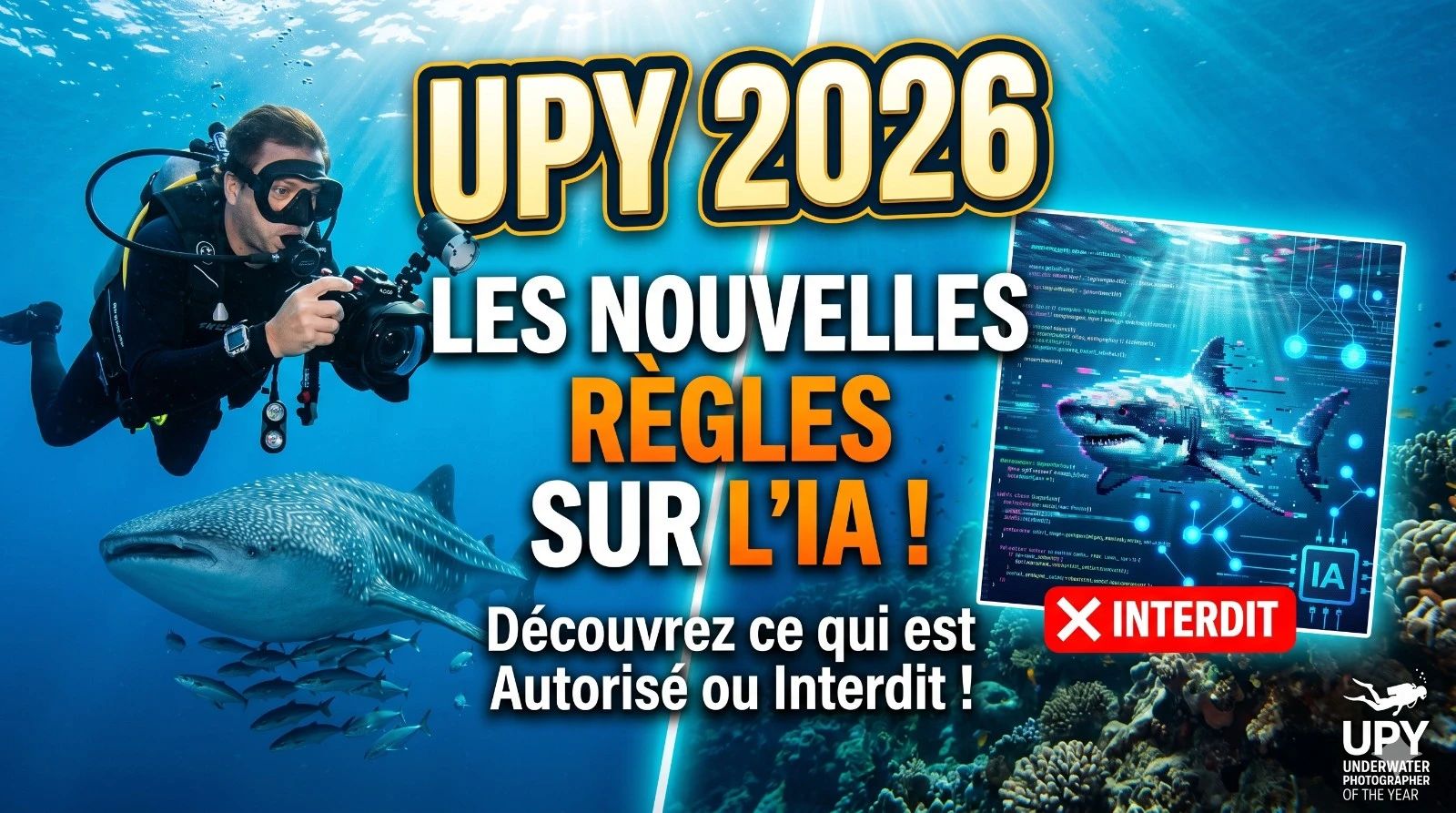 IA et concours photo sous-marine : regles UPY 2026