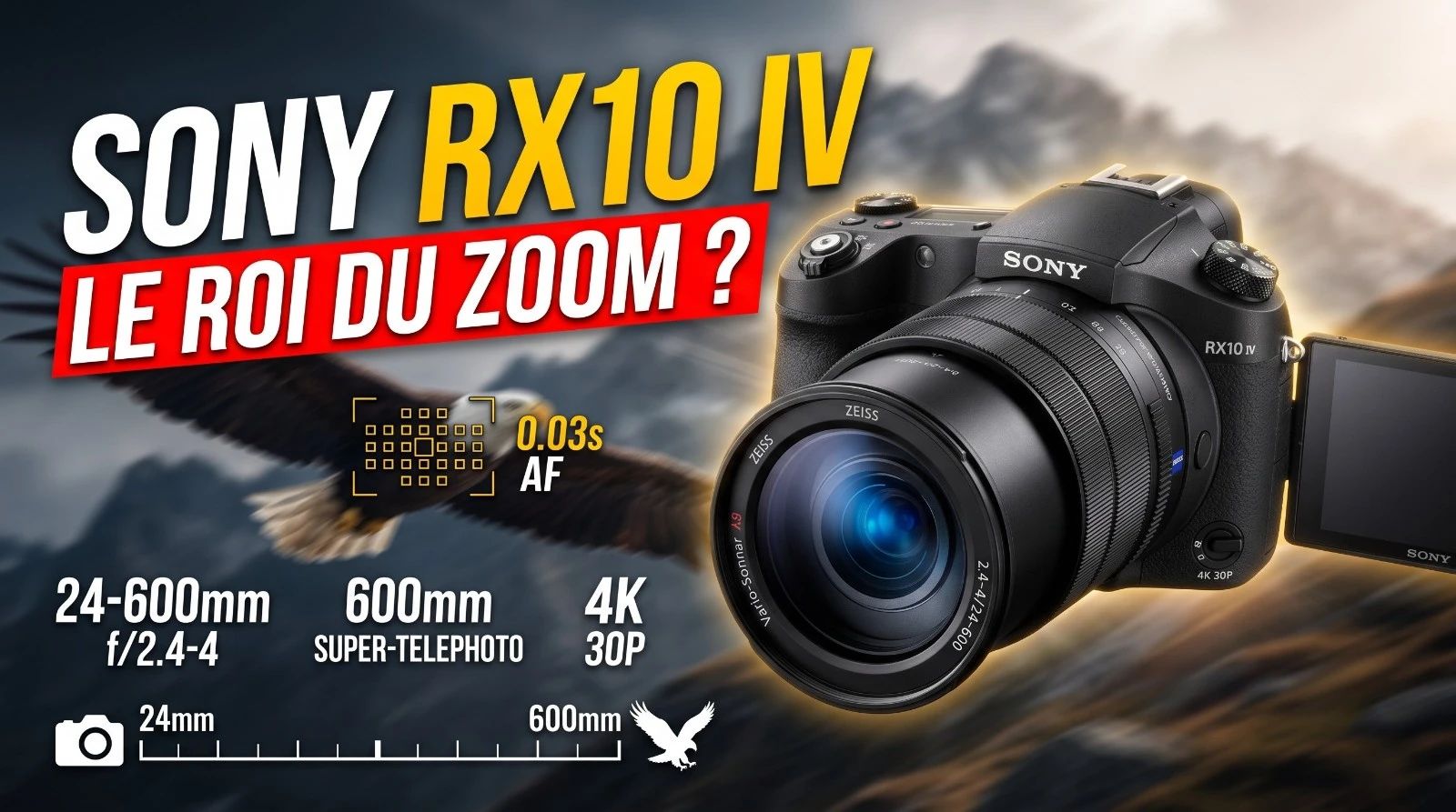 Sony RX10 V : le bridge à capteur 1" qui revient après 9 ans d'absence