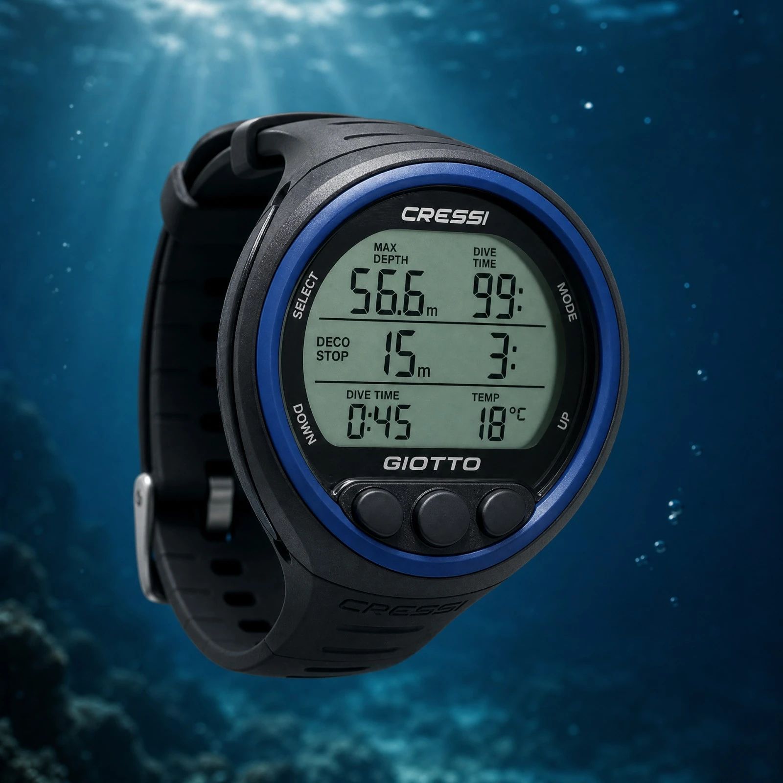 Test Cressi Giotto: De klassieker met 3 knoppen voor recreatie en decompressie