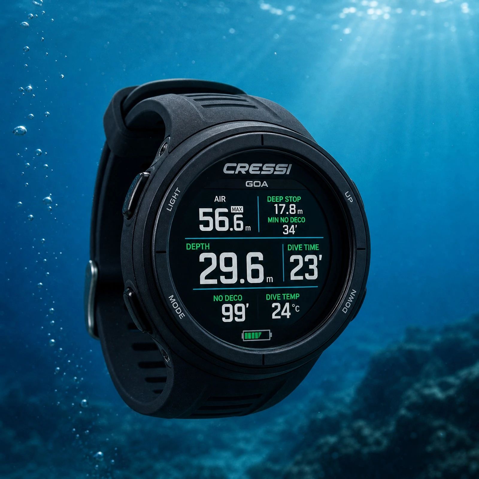 Test Cressi Goa: De ultra-compacte horloge-duikcomputer voor recreatie en apneu