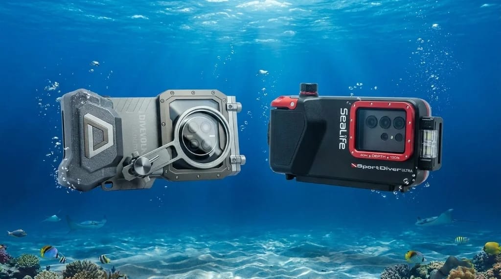 Vergelijking onderwaterbehuizingen smartphone: SeaLife SportDiver Ultra vs Divevolk Platinum