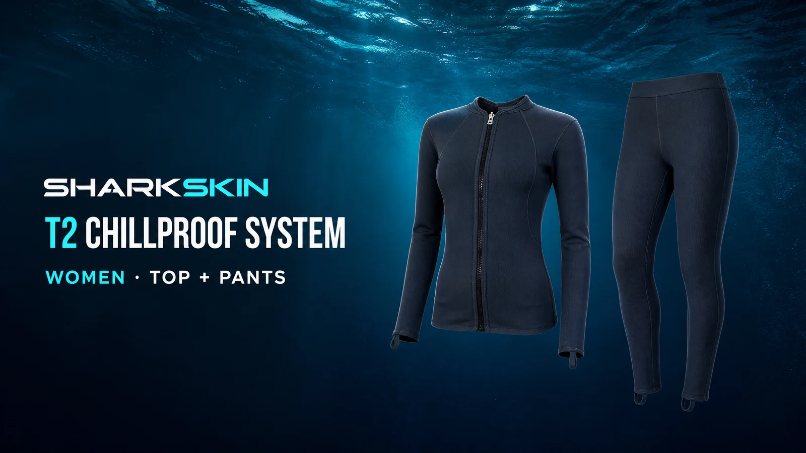 Sharkskin T2 Chillproof Full Zip Top + Long Pants Women