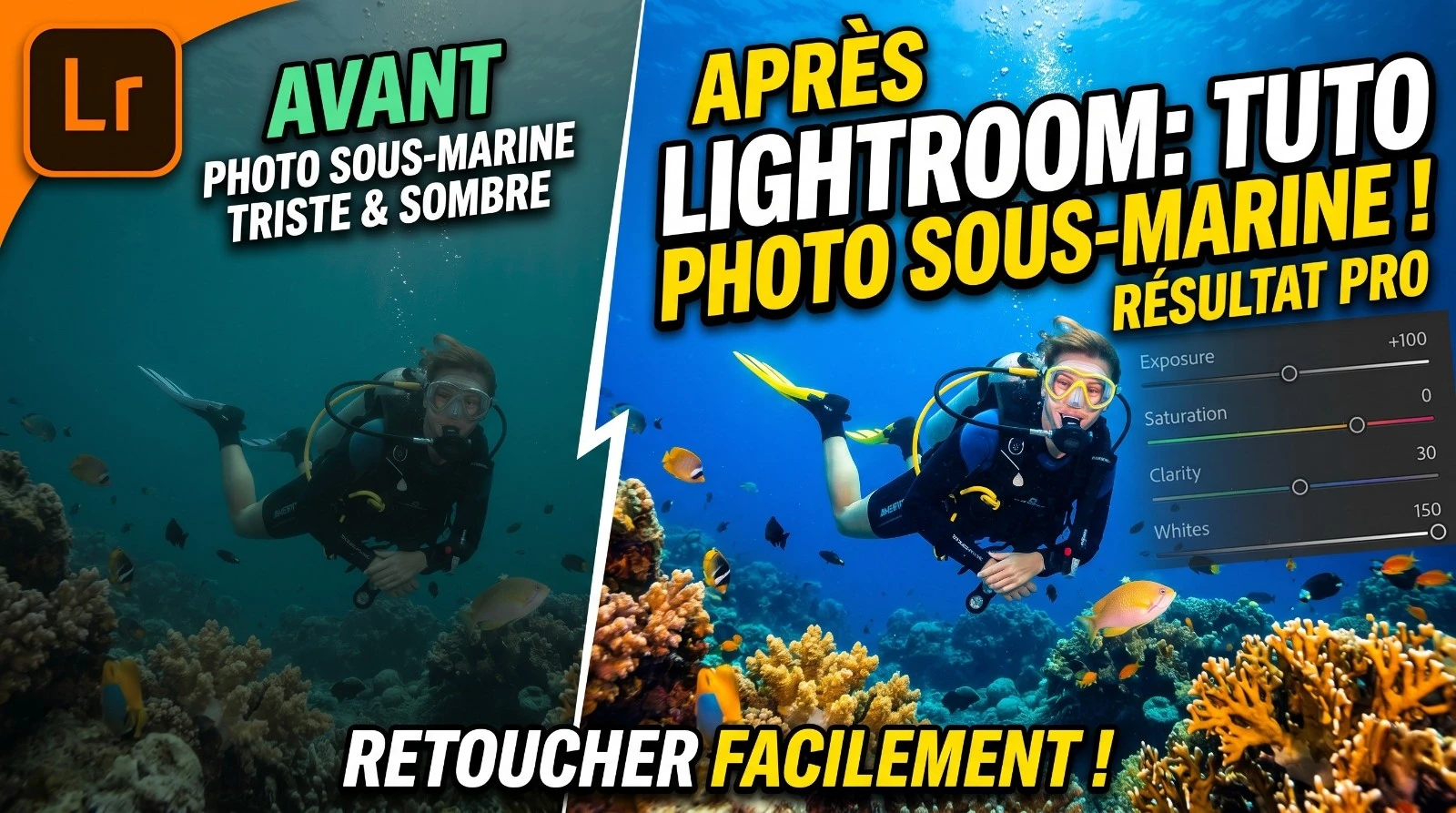 Onderwaterfoto's bewerken in Lightroom: de complete workflow, mobiel of desktop