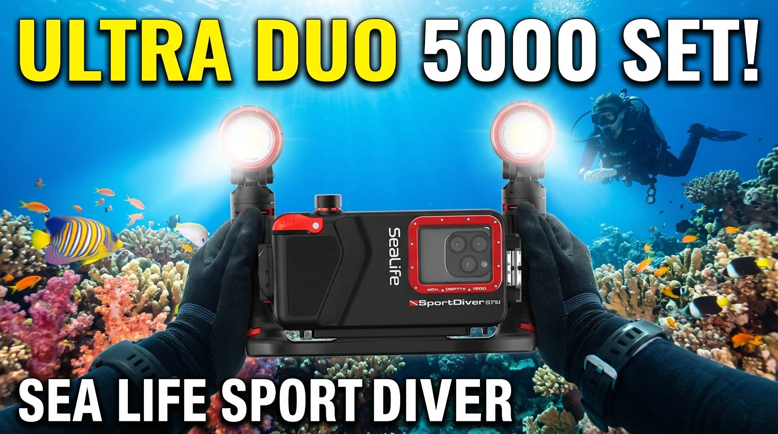 SeaLife SportDiver Ultra Duo 5000 Set: twee lampen, één systeem, 5000 lumen