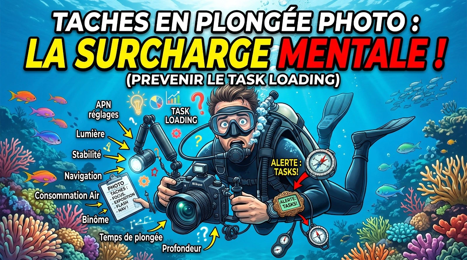 Task loading in duikfotografie: cognitieve overbelasting begrijpen en voorkomen