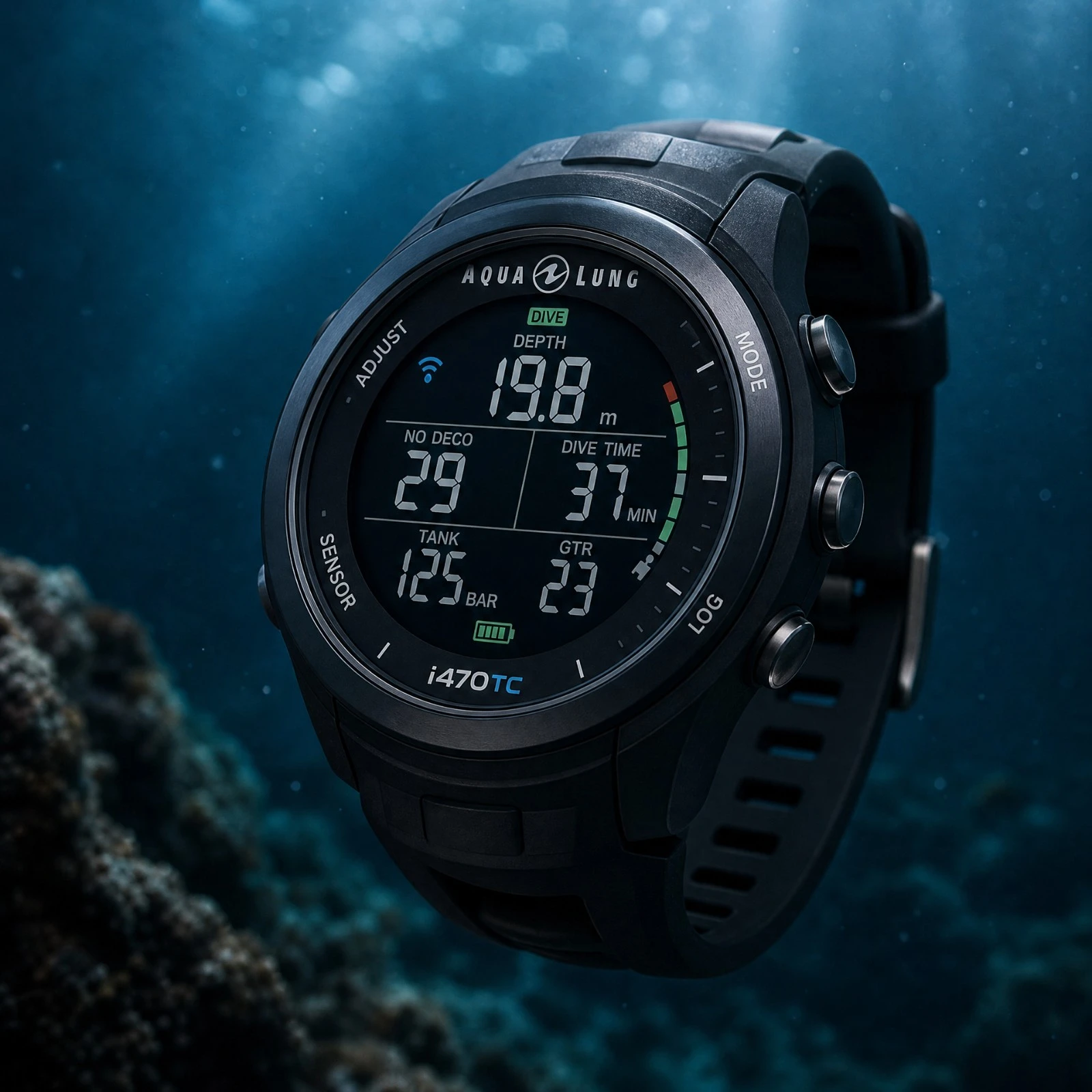 Aqualung i470TC test: The connected watch with air management capabilities.
