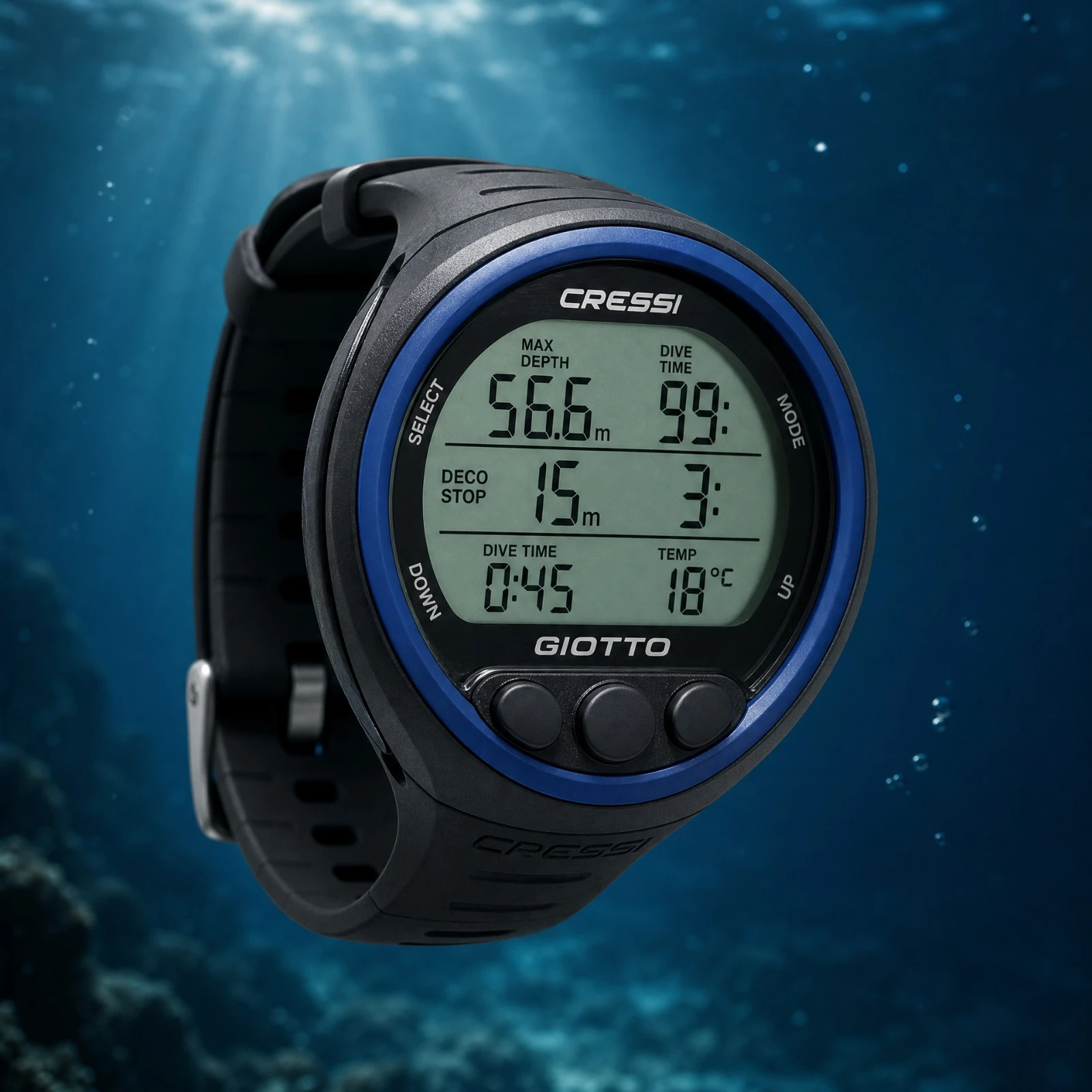 Cressi Giotto dive computer review: Intuitive three-button multi-gas functionality.
