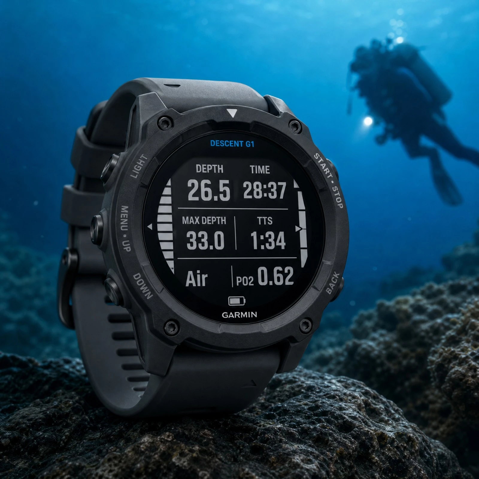 Test van de Garmin Descent G1: Een duikcomputer vermomd als betaalbare horloge.