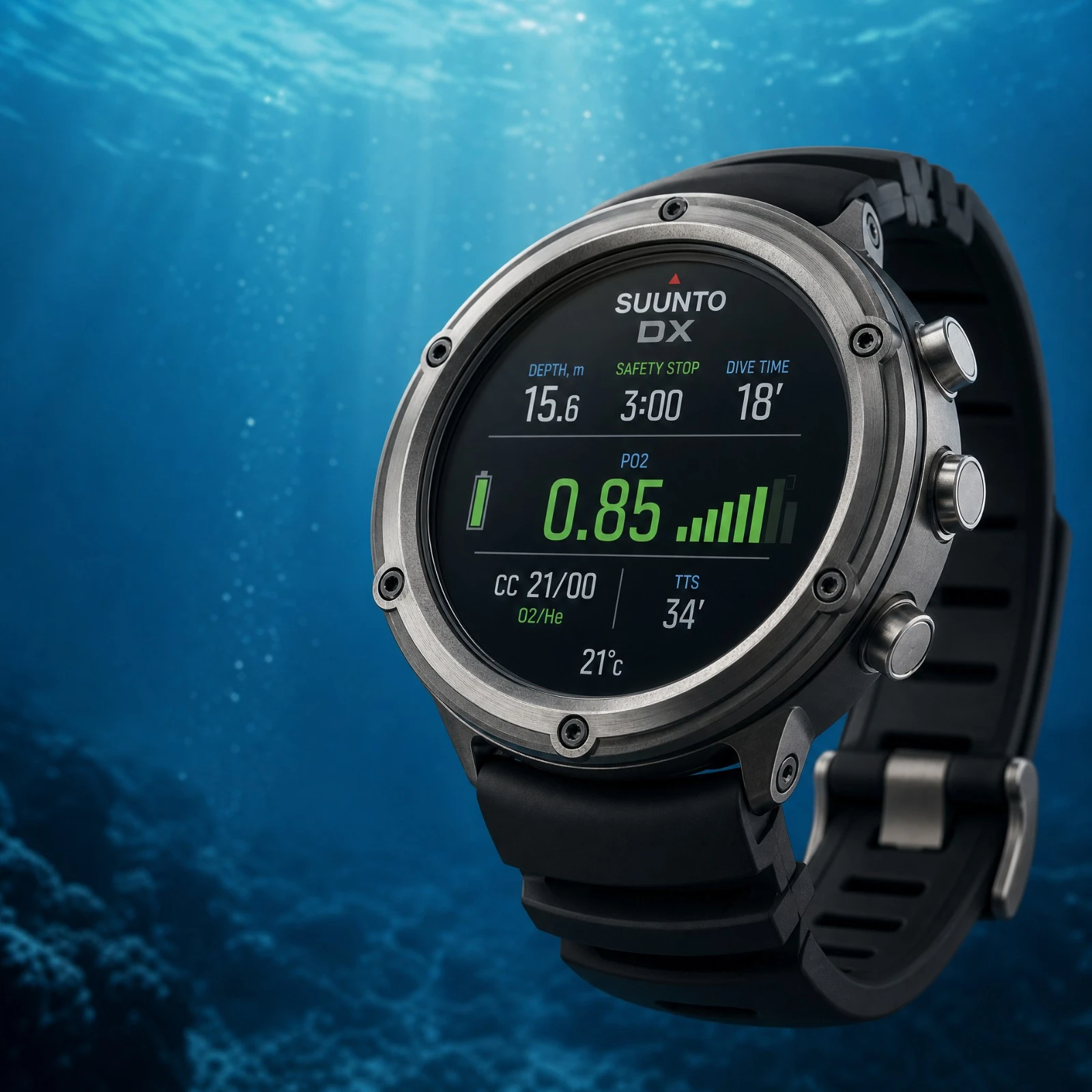 Test van de Suunto DX: Het titanium horloge voor de milieubewuste gebruiker.